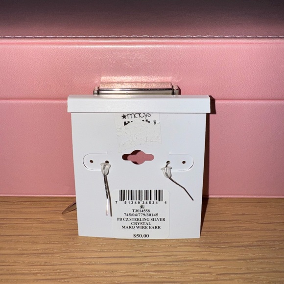 Giani Bernini Sterling Silver Crystal Dangle Earrings - Picture 2 of 3